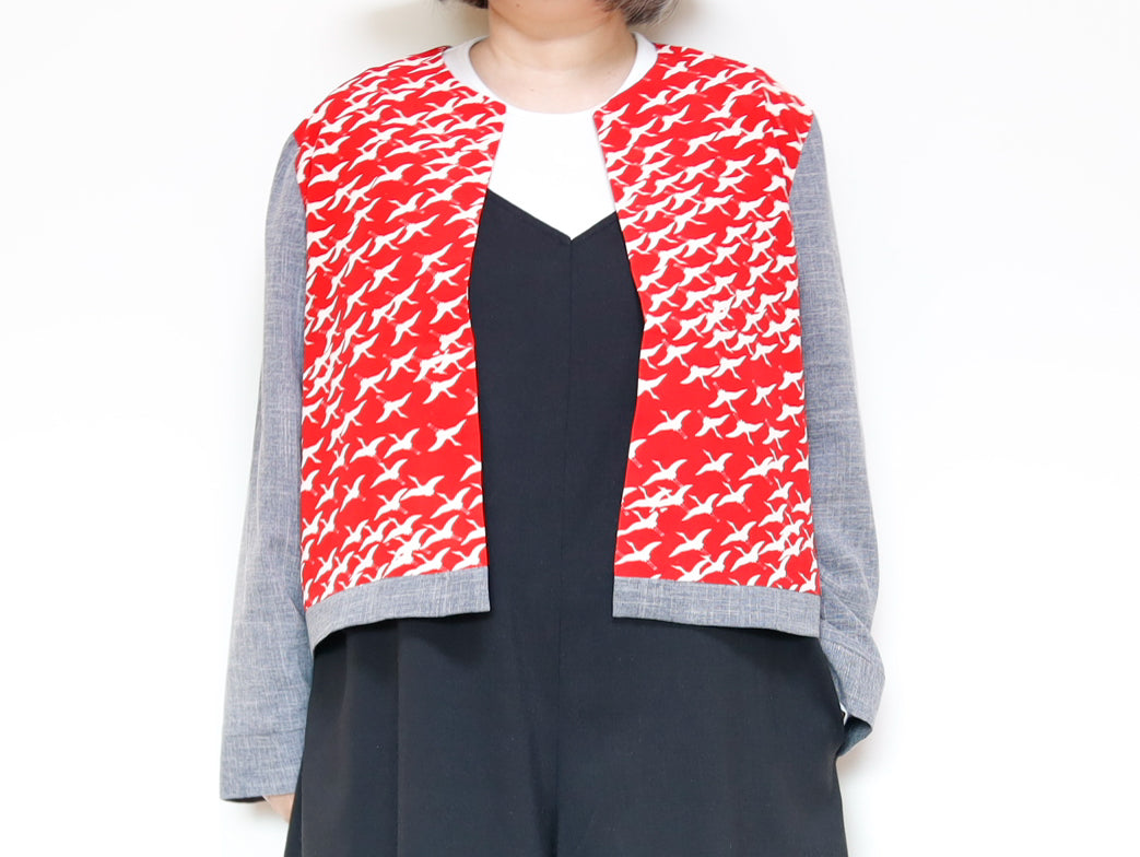 <J15K-023> KIMONO CREW NECK Jacket
