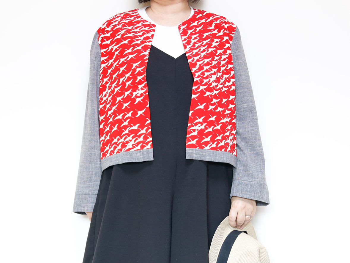 <J15K-023> KIMONO CREW NECK Jacket
