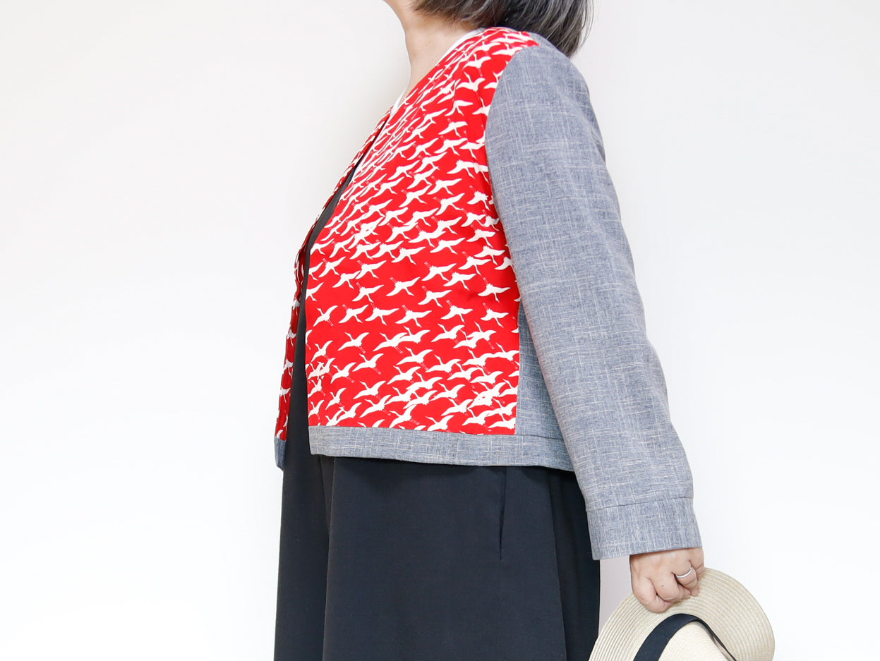 <J15K-023> KIMONO CREW NECK Jacket