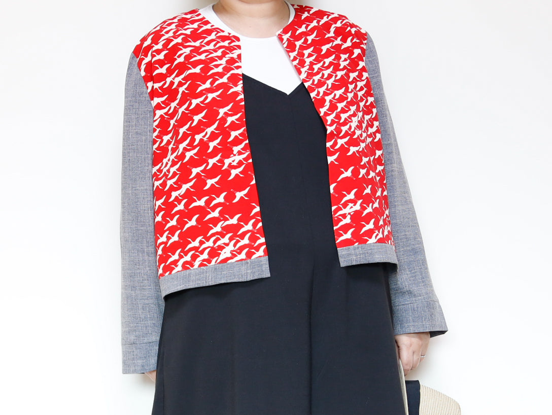 <J15K-023> KIMONO CREW NECK Jacket