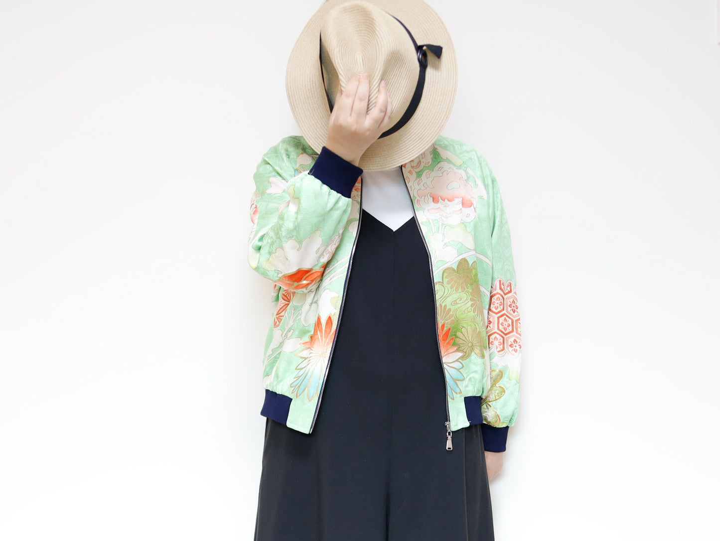 <J09-023> KIMONO BOMBER Jacket -SIZE M