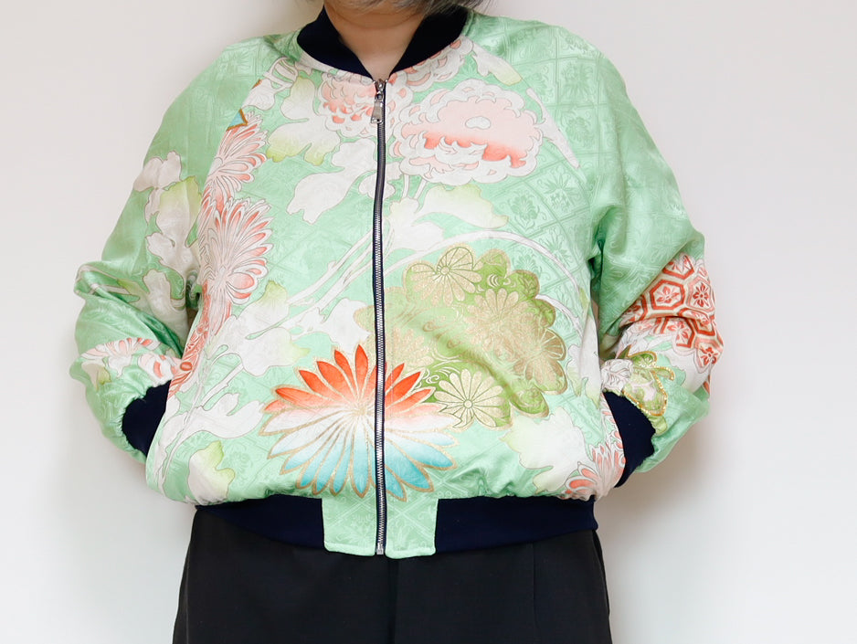 <J09-023> KIMONO BOMBER Jacket -SIZE M