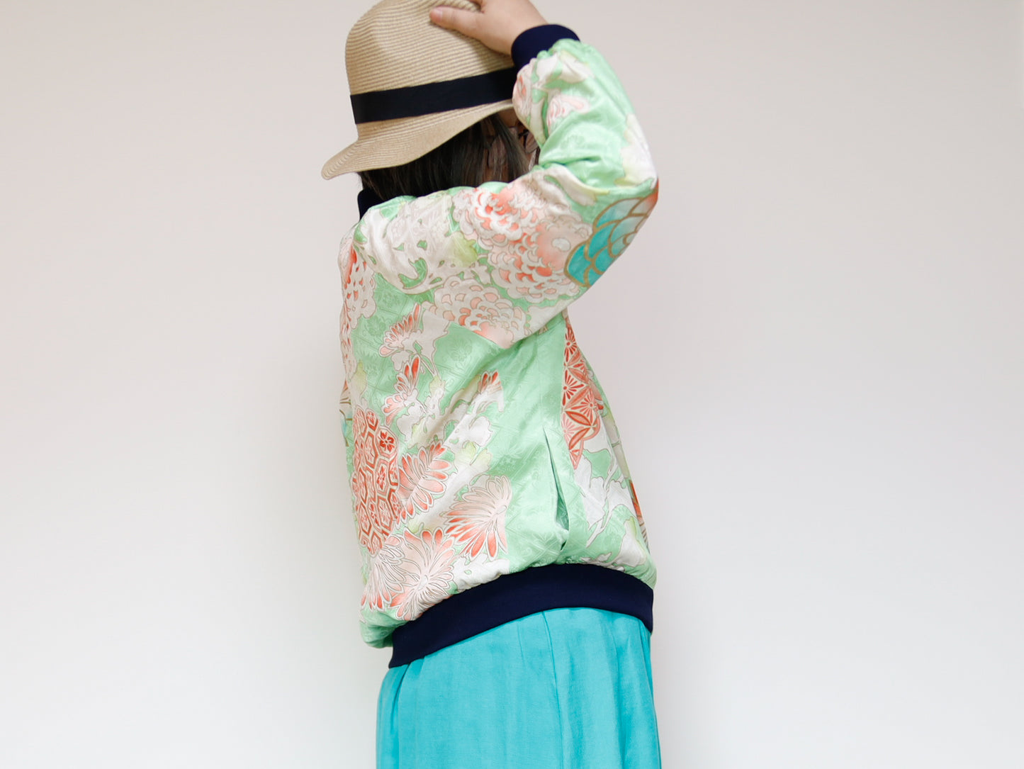 <J09-023> KIMONO BOMBER Jacket -SIZE M