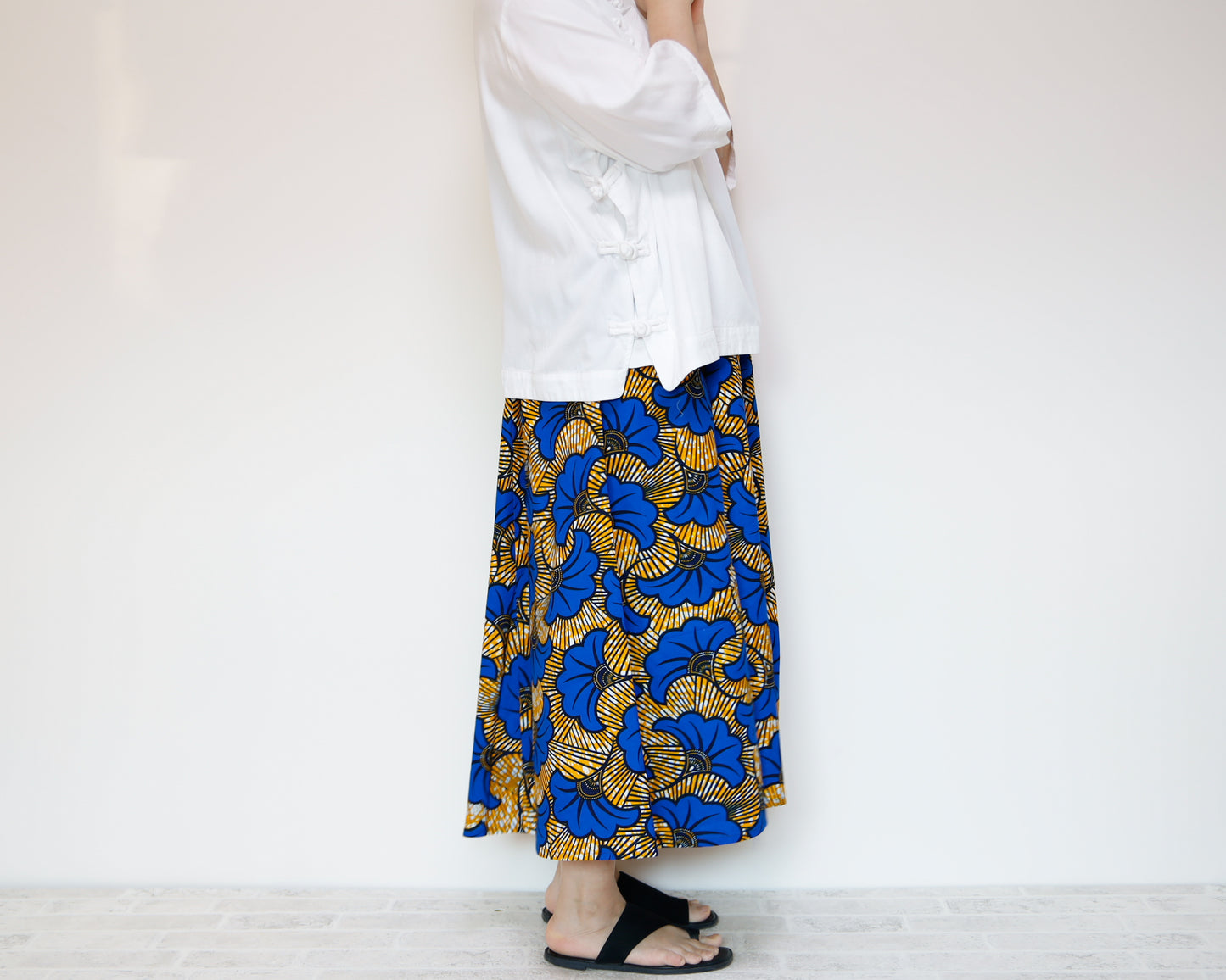 <S35-019> AFRICAN PRINT Skirt