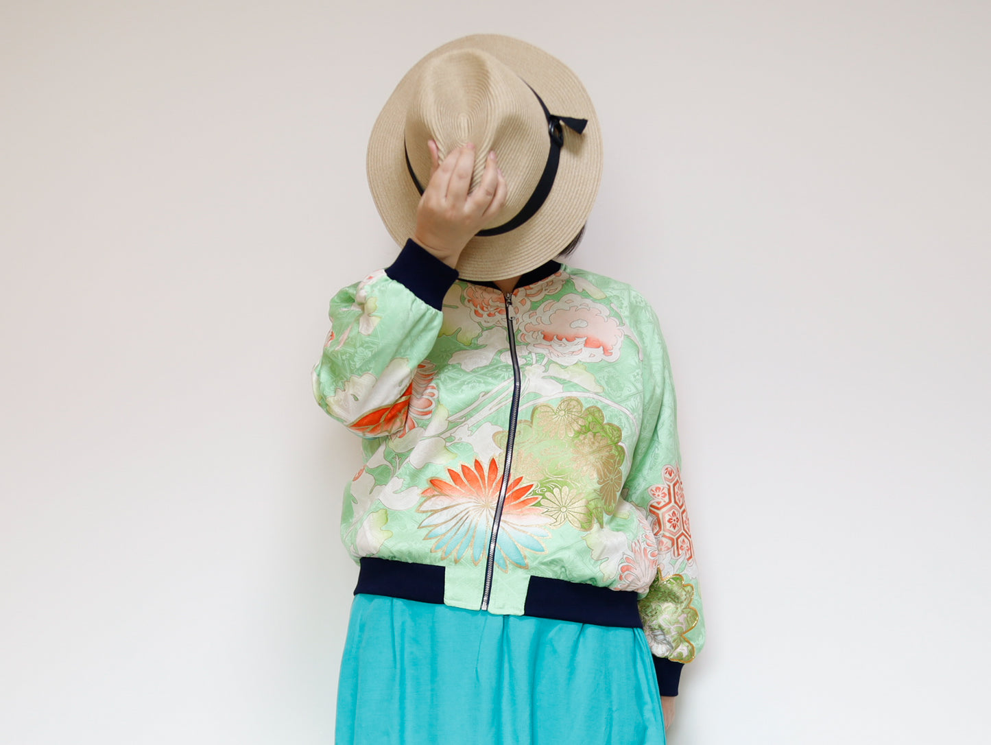<J09-023> KIMONO BOMBER Jacket -SIZE M