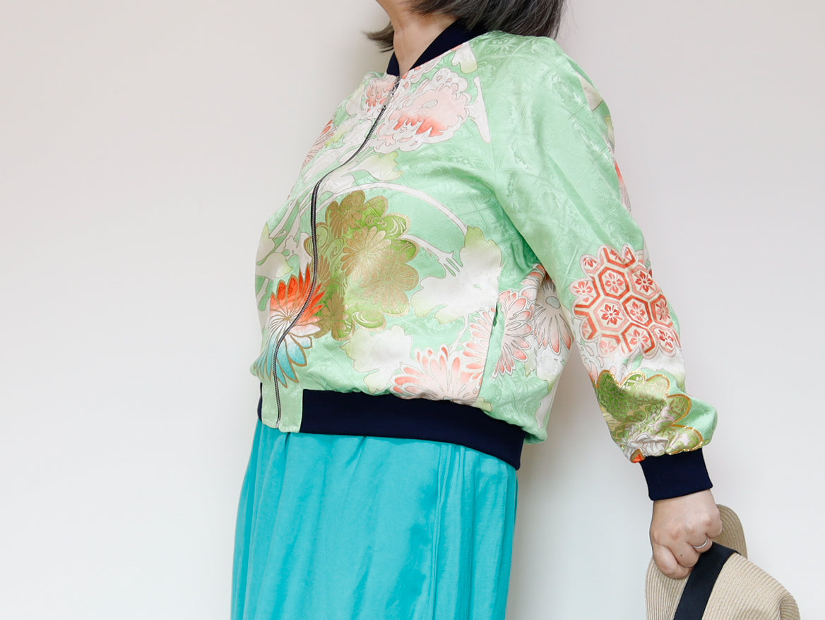 <J09-023> KIMONO BOMBER Jacket -SIZE M