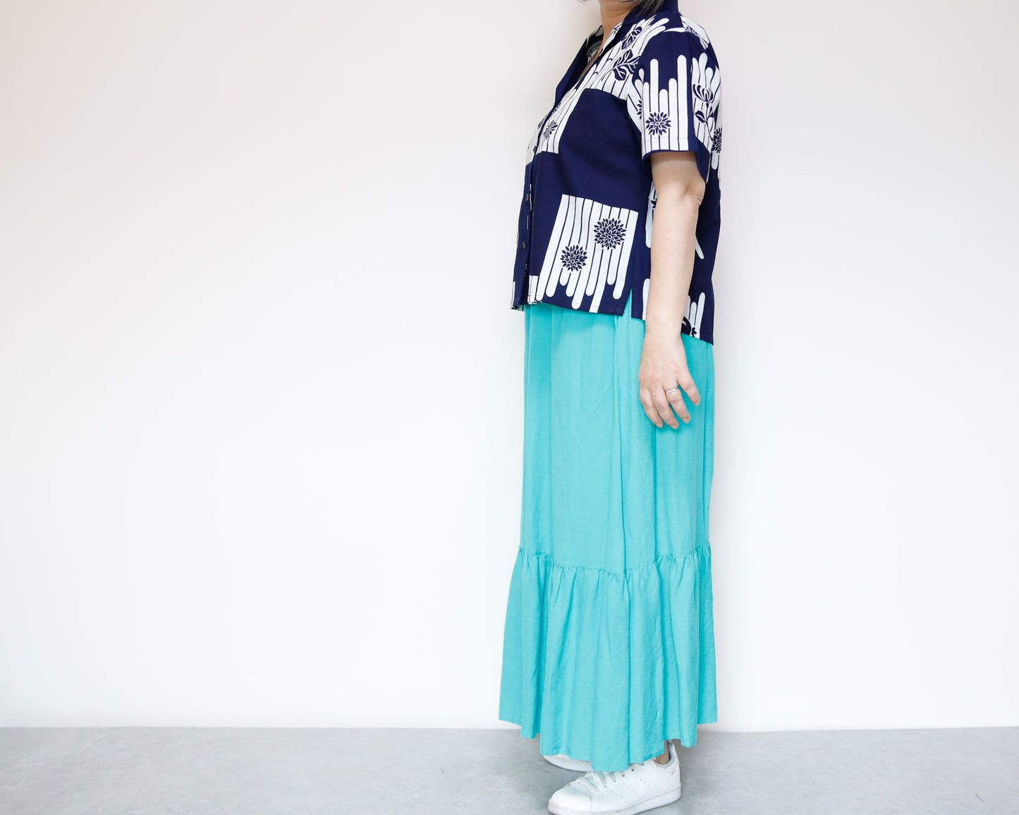<T24K-003> ALOHA Shirt from YUKATA Summer Cotton Kimono
