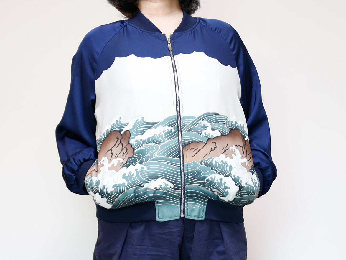 <J09-024> KIMONO BOMBER Jacket -SIZE M
