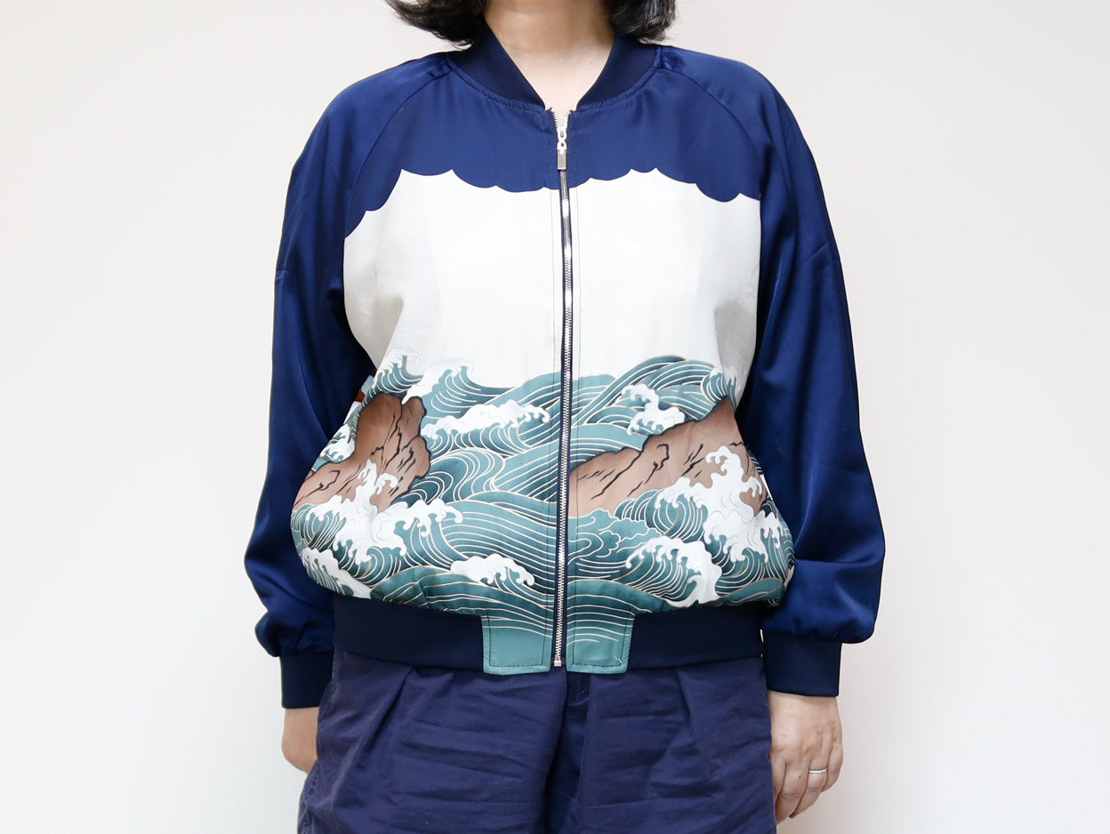 <J09-024> KIMONO BOMBER Jacket -SIZE M