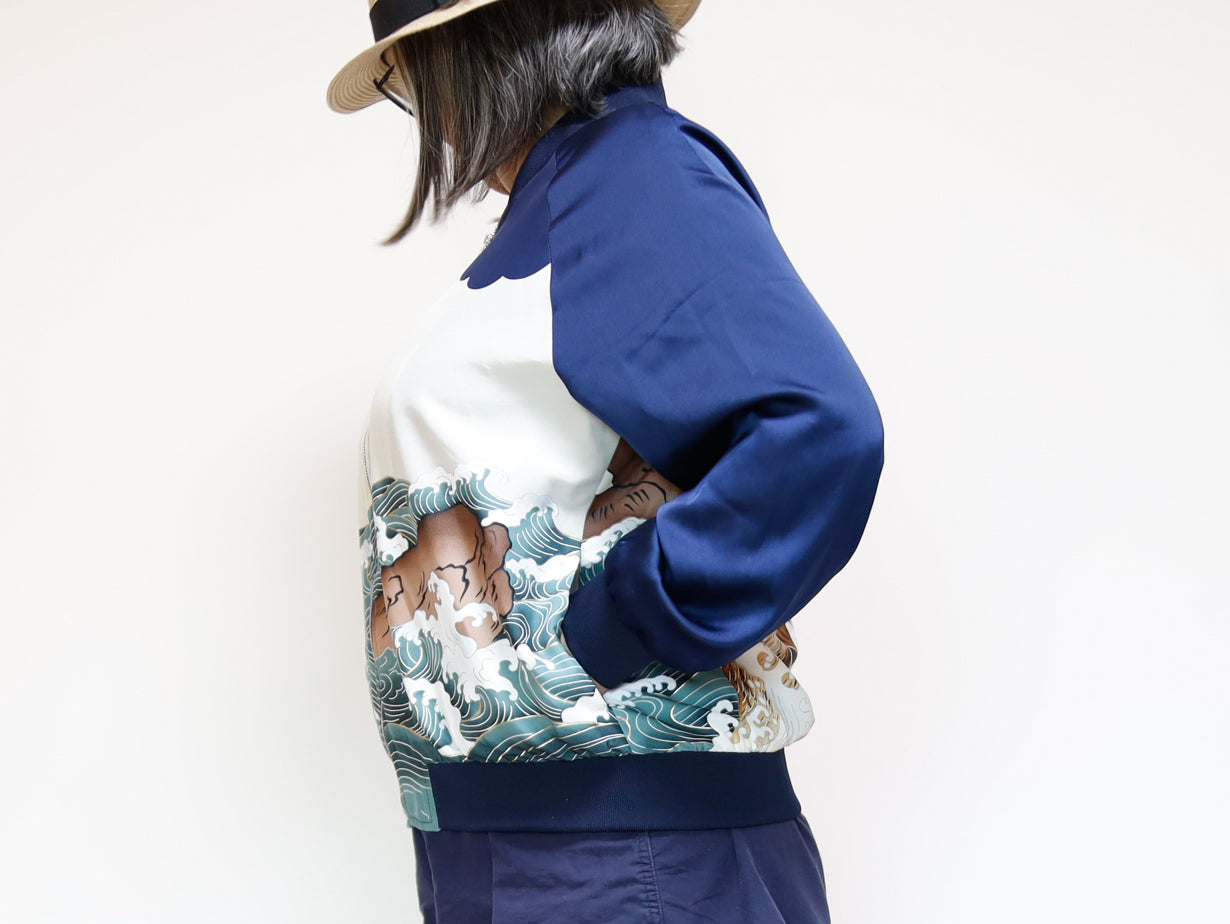 <J09-024> KIMONO BOMBER Jacket -SIZE M