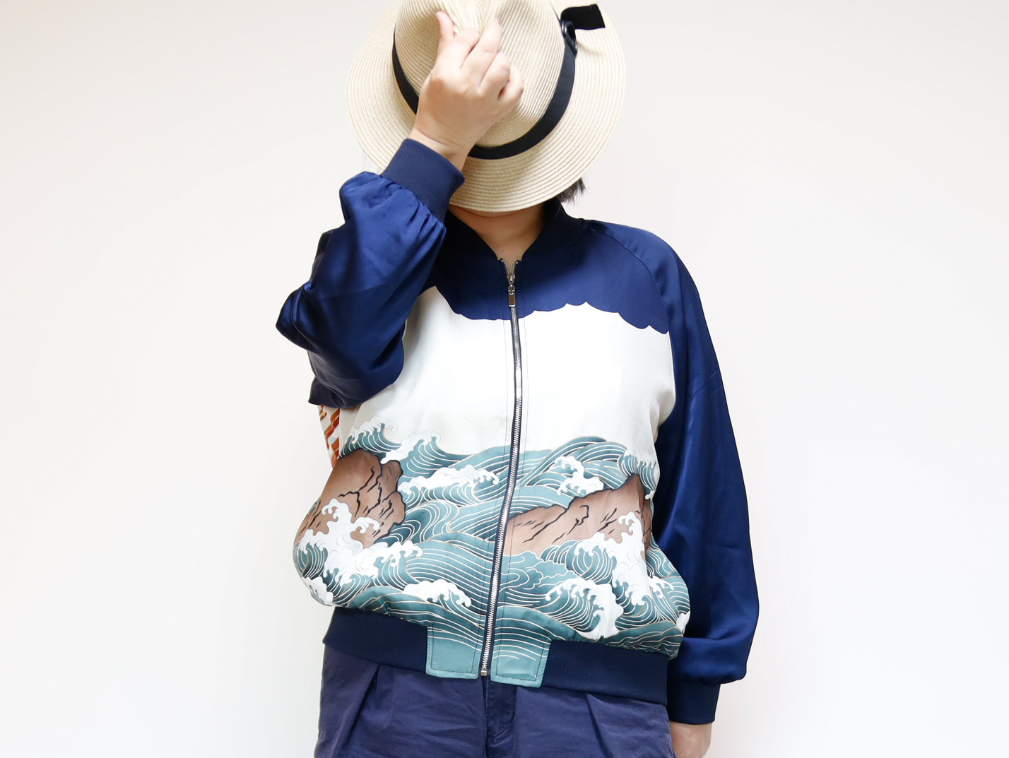 <J09-024> KIMONO BOMBER Jacket -SIZE M