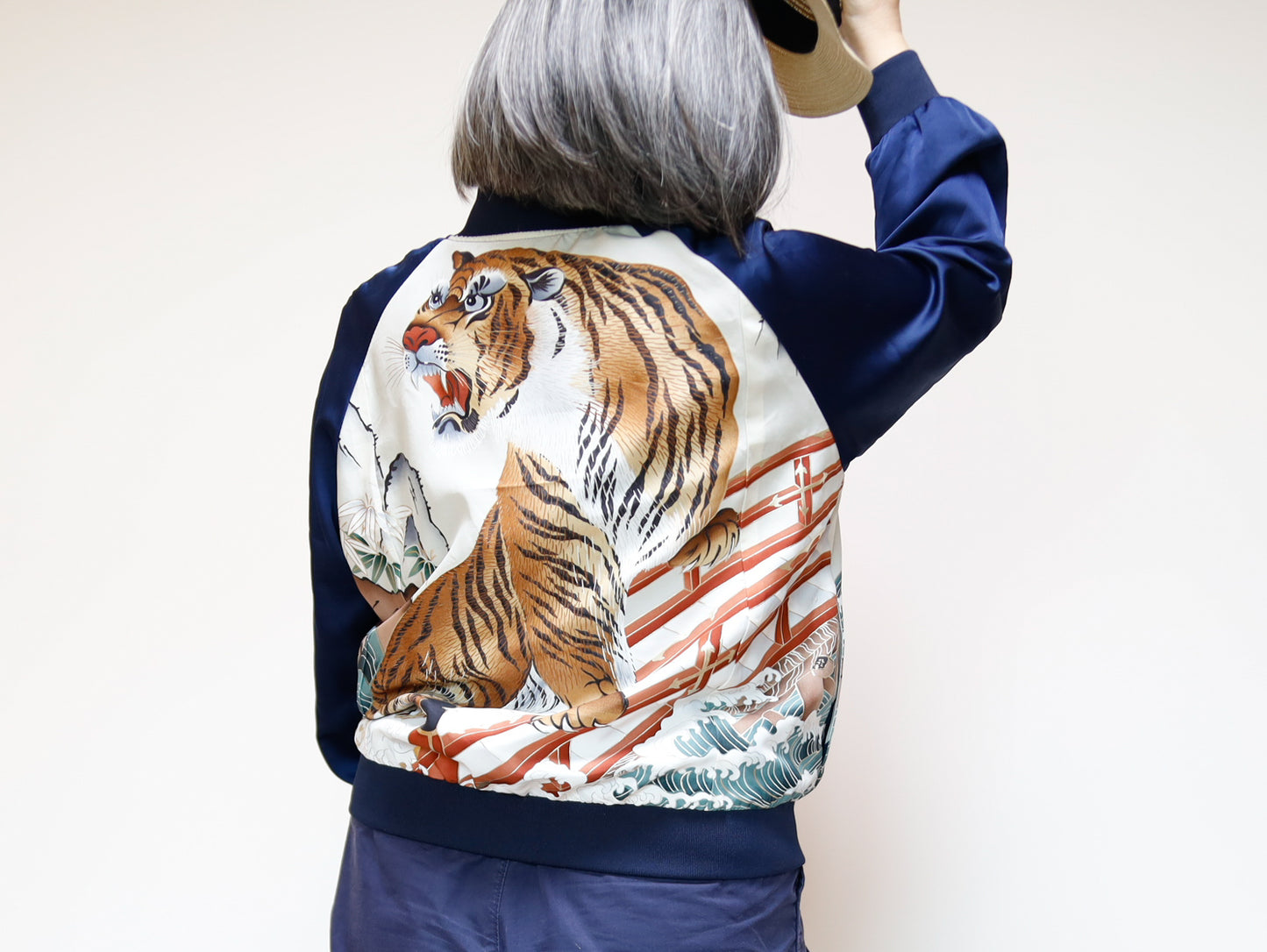 <J09-024> KIMONO BOMBER Jacket -SIZE M