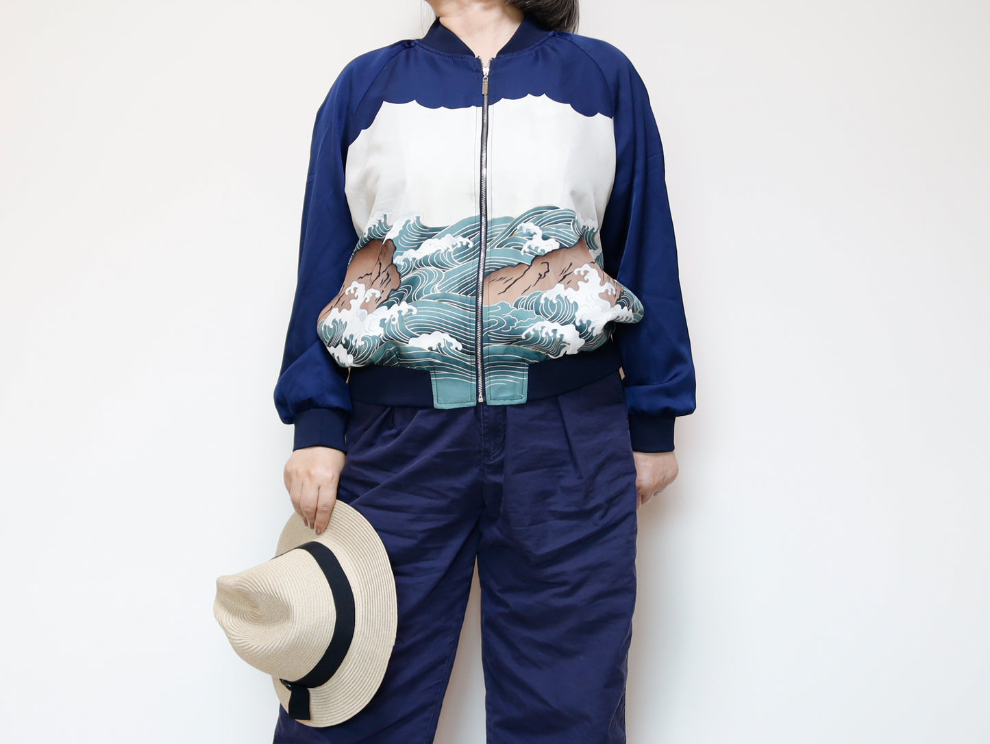 <J09-024> KIMONO BOMBER Jacket -SIZE M