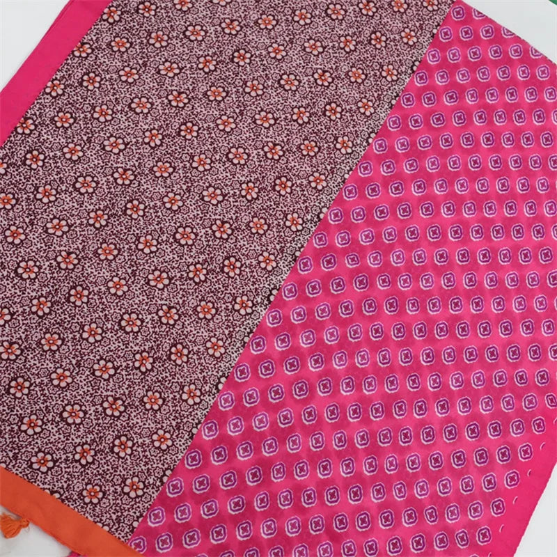 <A26> PRINTED Scarf PINK