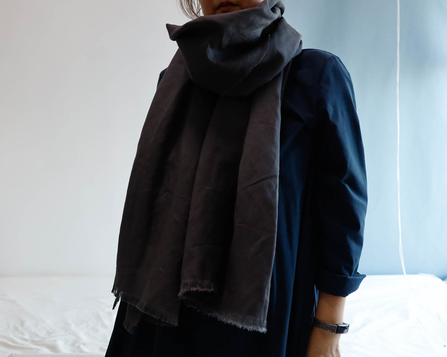 <A03CG> LINEN/RAYON Scarf