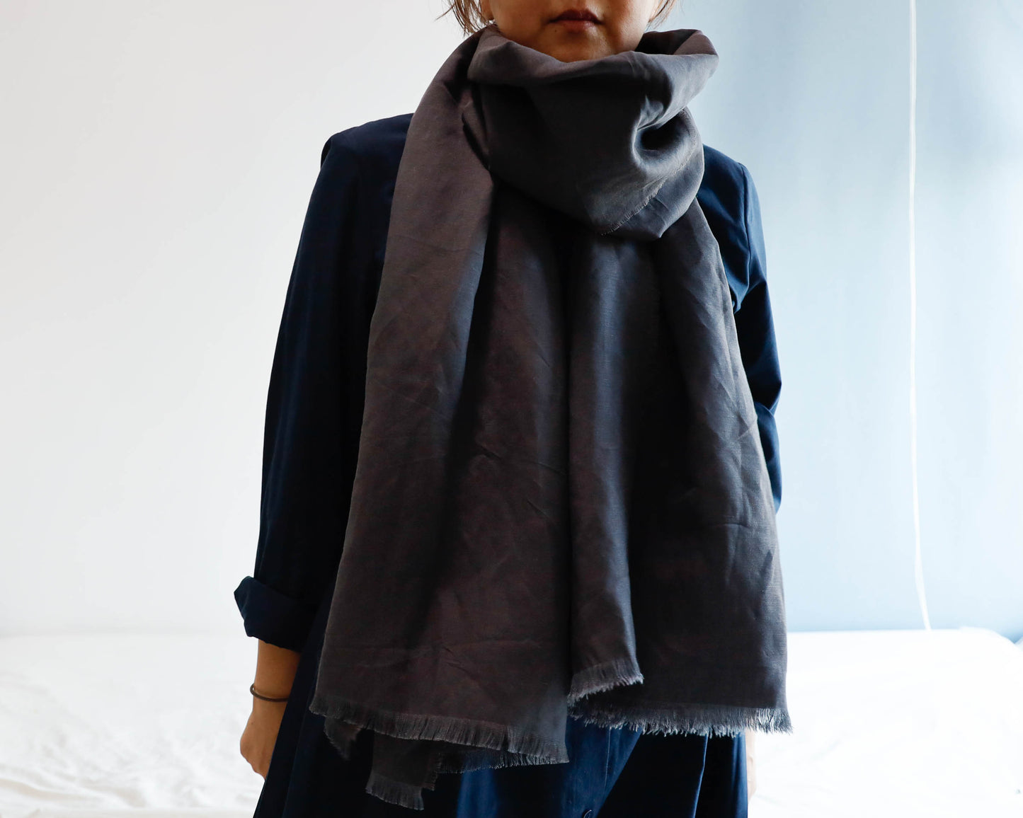 <A03CG> LINEN/RAYON Scarf