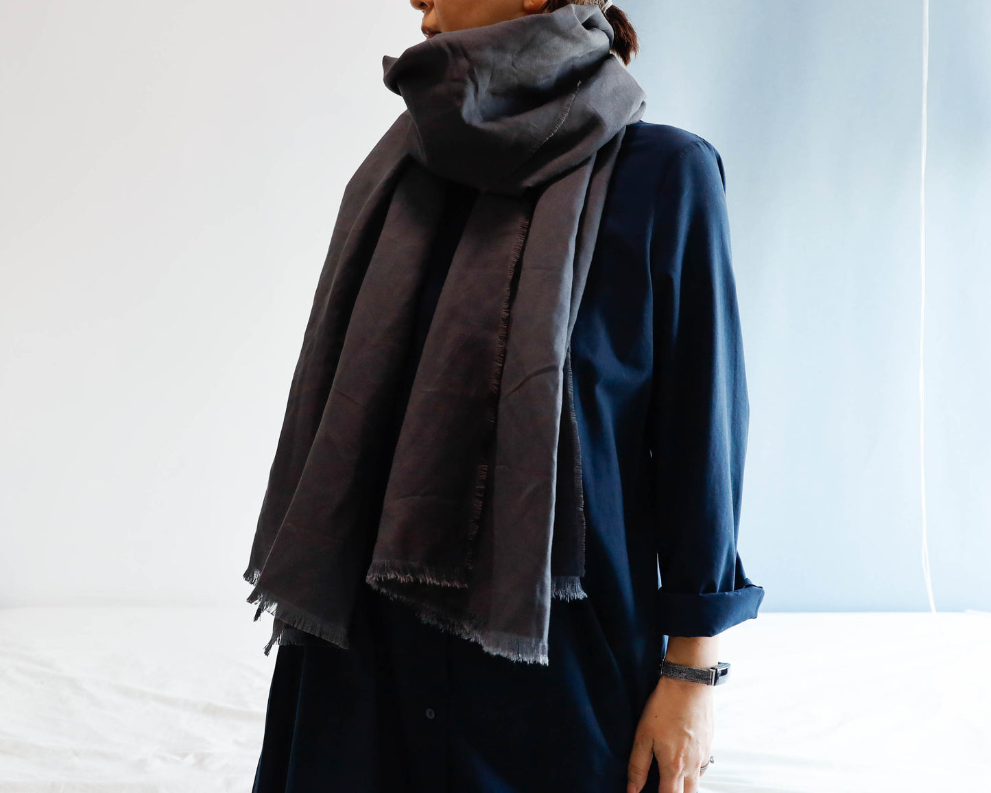 <A03CG> LINEN/RAYON Scarf