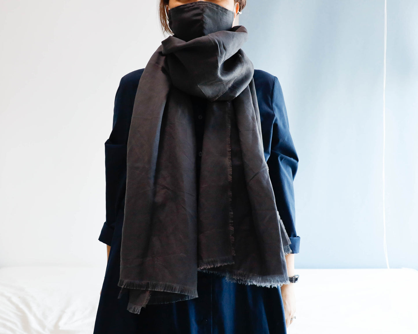 <A03CG> LINEN/RAYON Scarf
