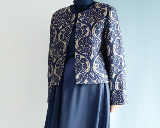 <J15CG>  CREW NECK Jacket -COVENT GARDEN GRAY