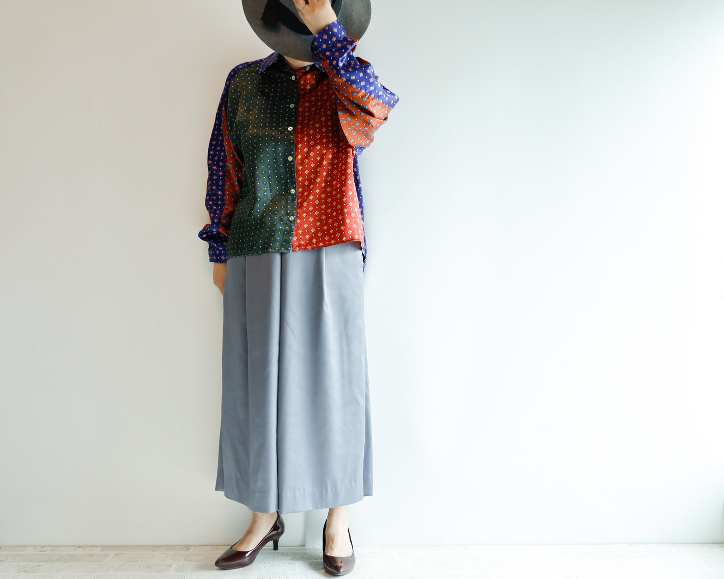 <T30RA> HANDSOME PATCHED WORK Shirt