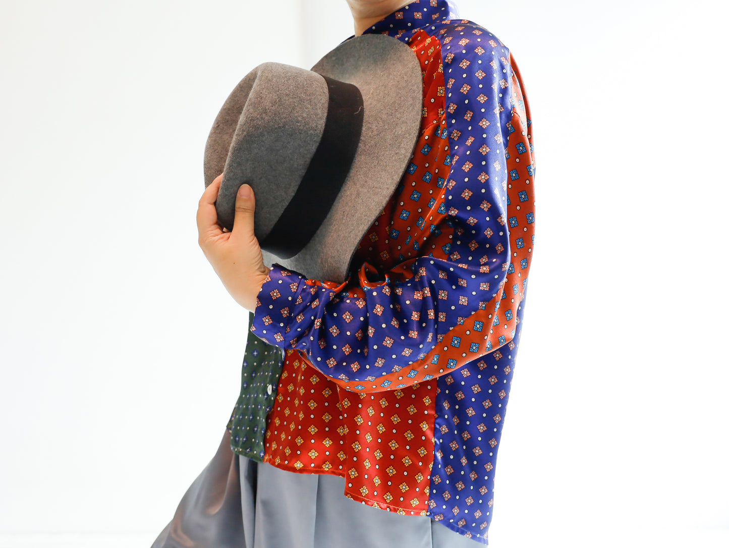 <T30RA> HANDSOME PATCHED WORK Shirt