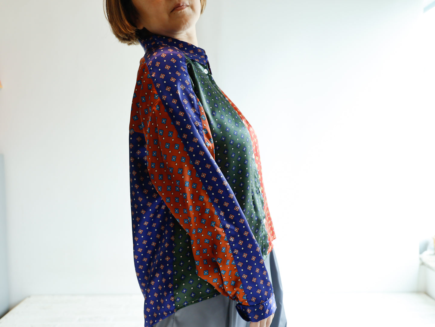 <T30RA> HANDSOME PATCHED WORK Shirt