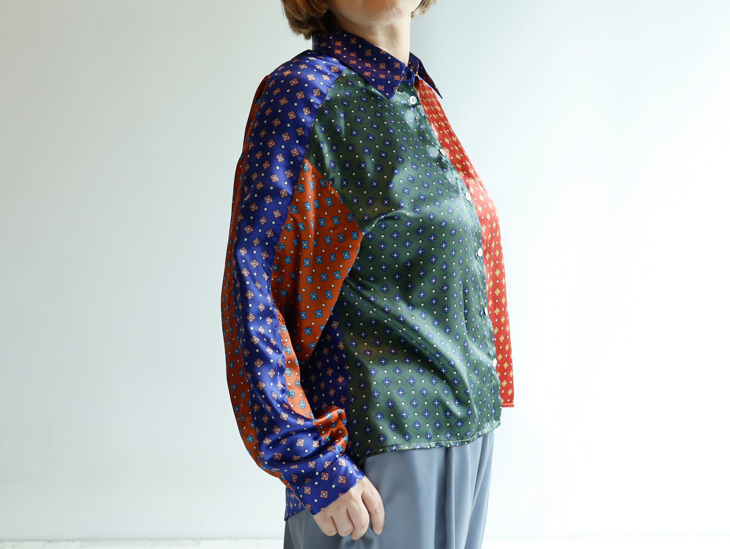 <T30RA> HANDSOME PATCHED WORK Shirt