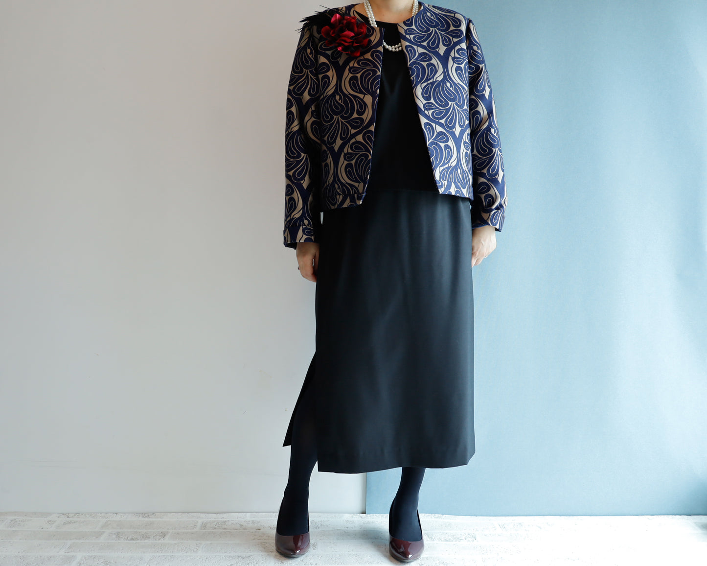 <J15CG> CREW NECK Jacket -COVENT GARDEN GRAY