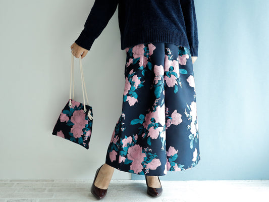 <P06RP85> EUROPEAN ROSE PINK GAUCHO trousers