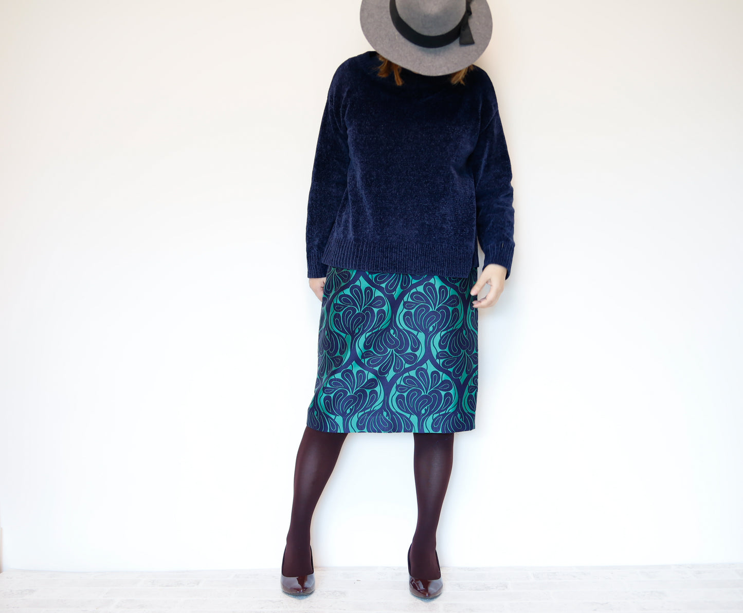 <S30V> COVENT GARDEN -Green tight skirt