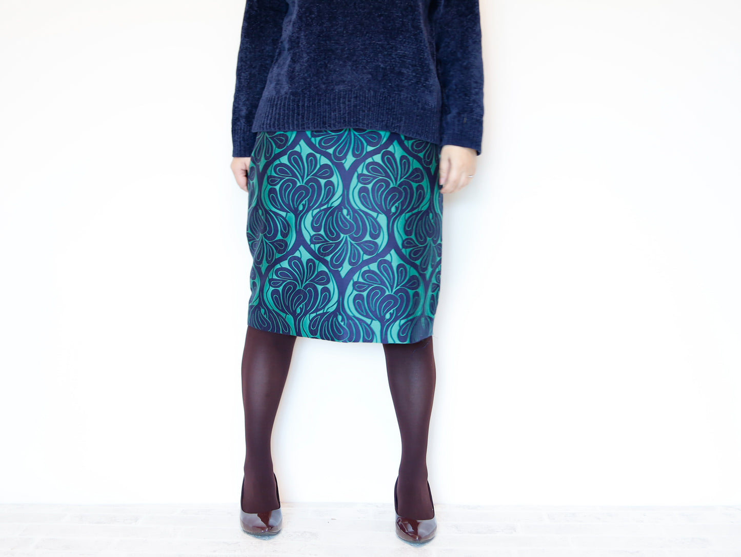 <S30V> COVENT GARDEN -Green tight skirt