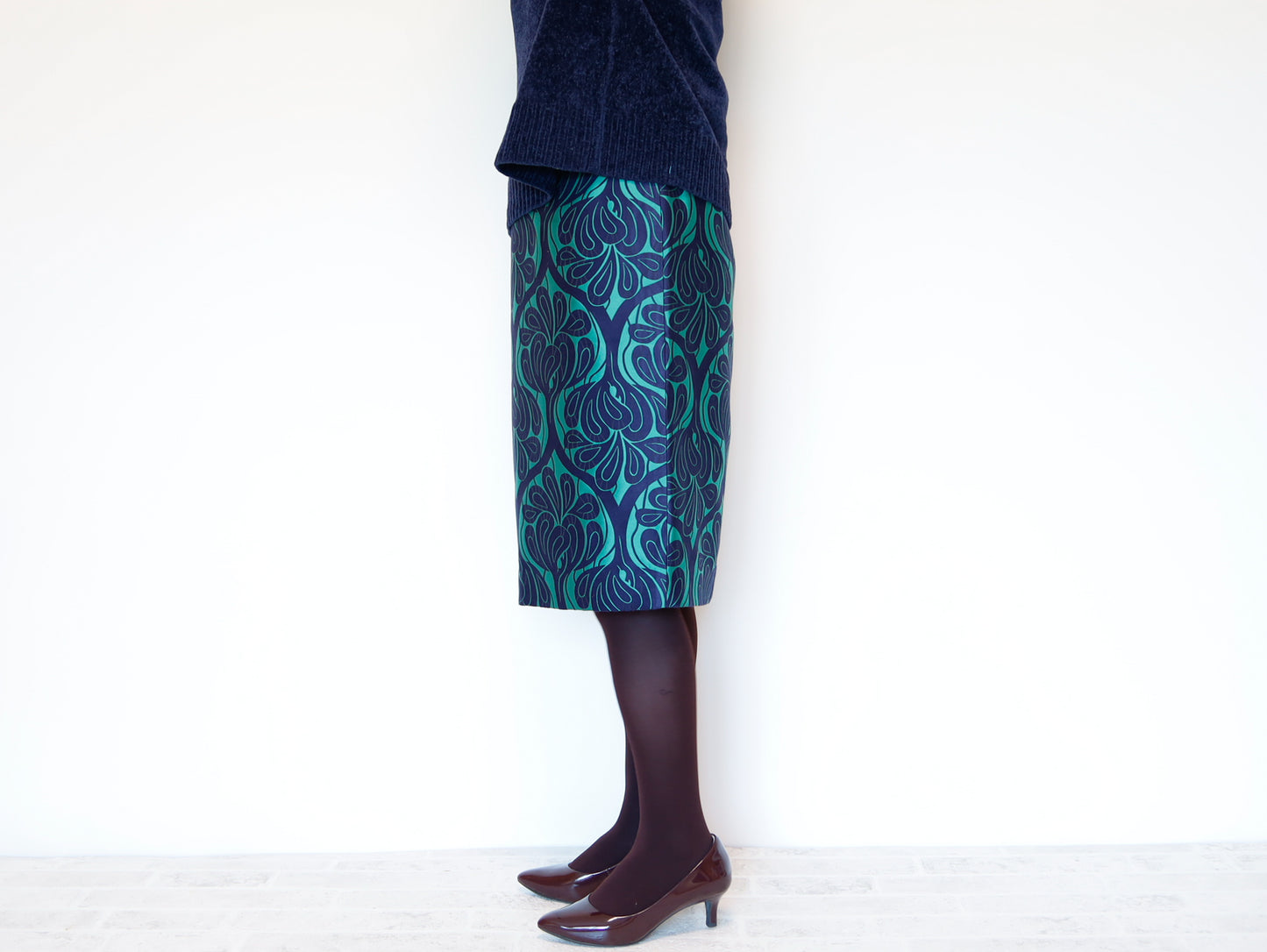 <S30V> COVENT GARDEN -Green tight skirt
