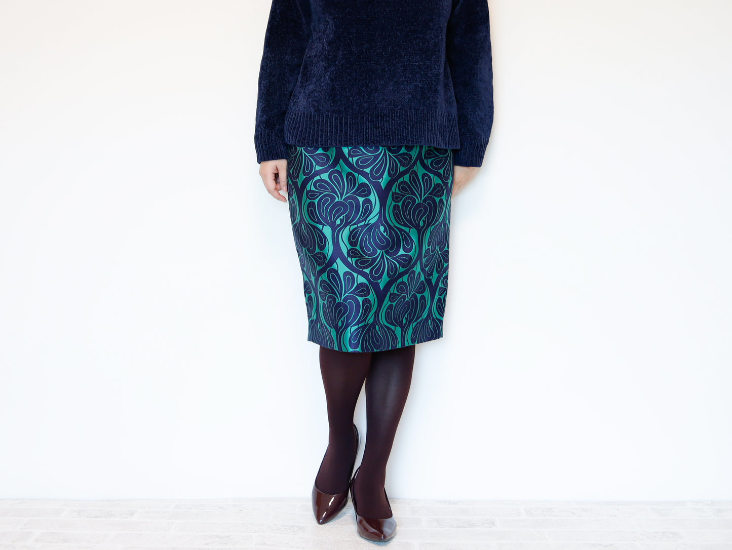 <S30V> COVENT GARDEN -Green tight skirt