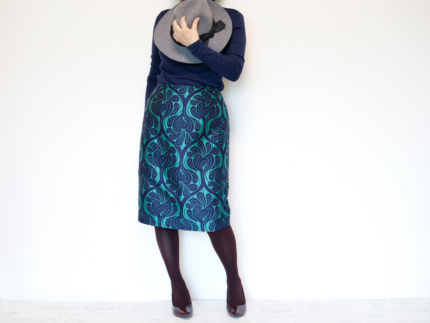 <S30V> COVENT GARDEN -Green tight skirt