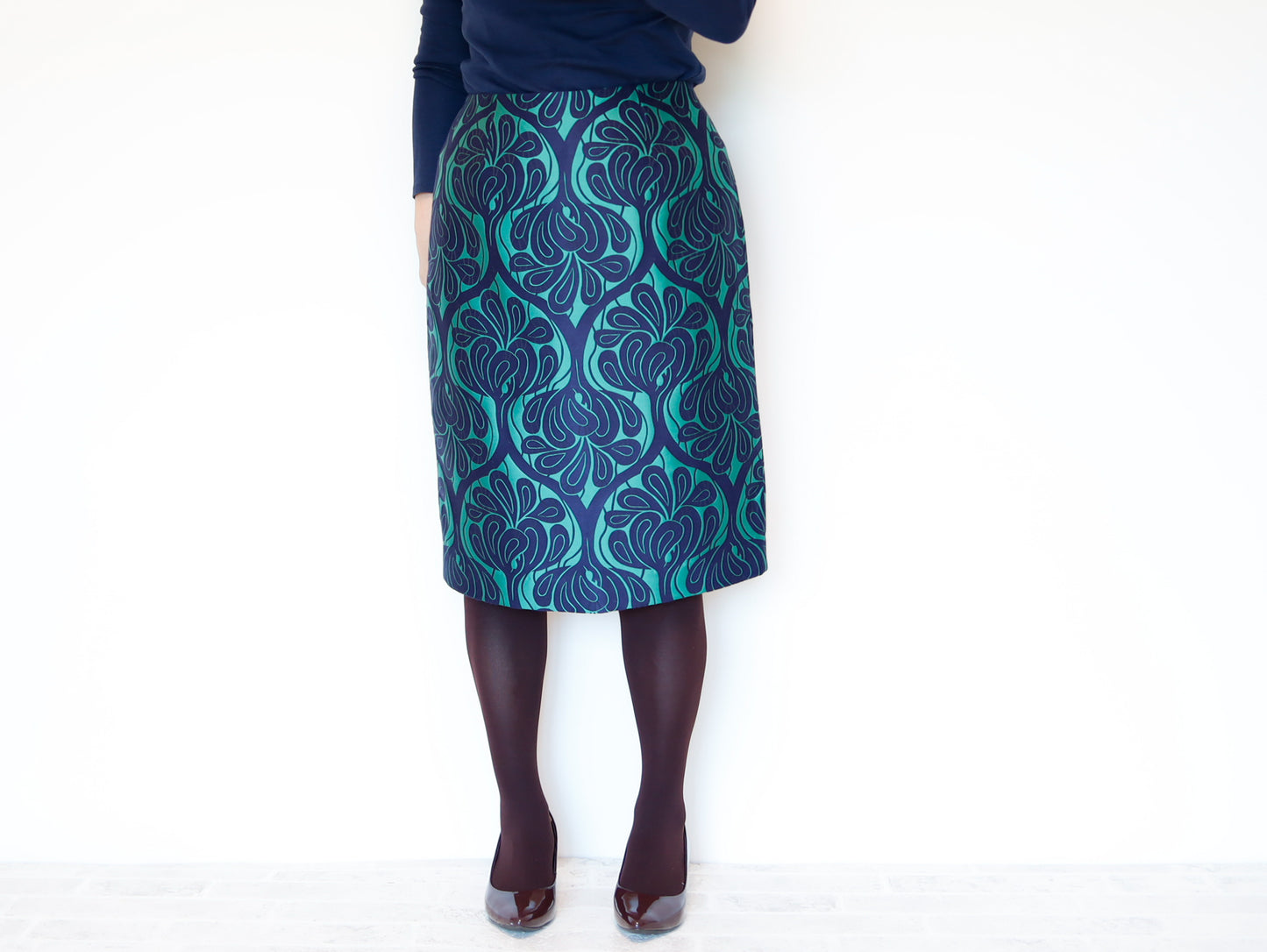 <S30V> COVENT GARDEN -Green tight skirt