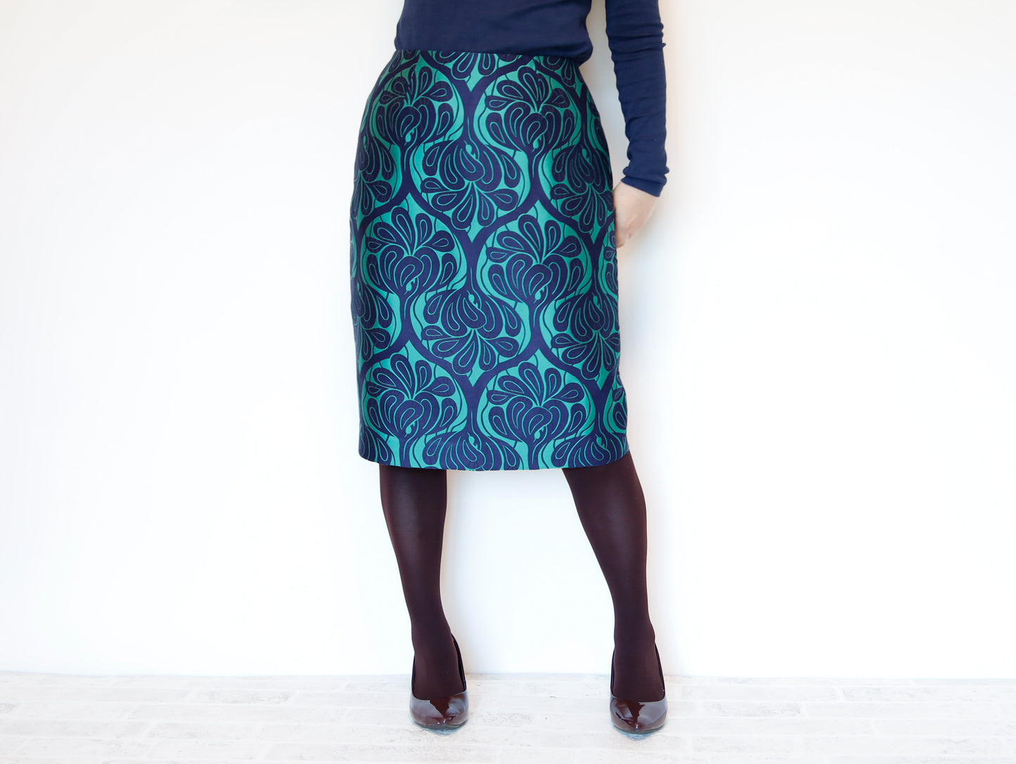 <S30V> COVENT GARDEN -Green tight skirt
