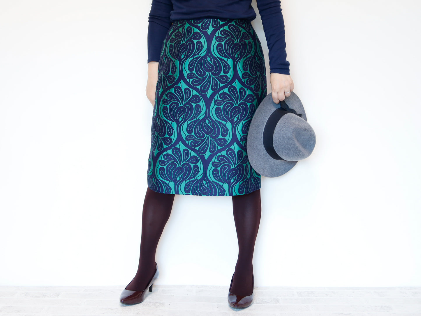 <S30V> COVENT GARDEN -Green tight skirt