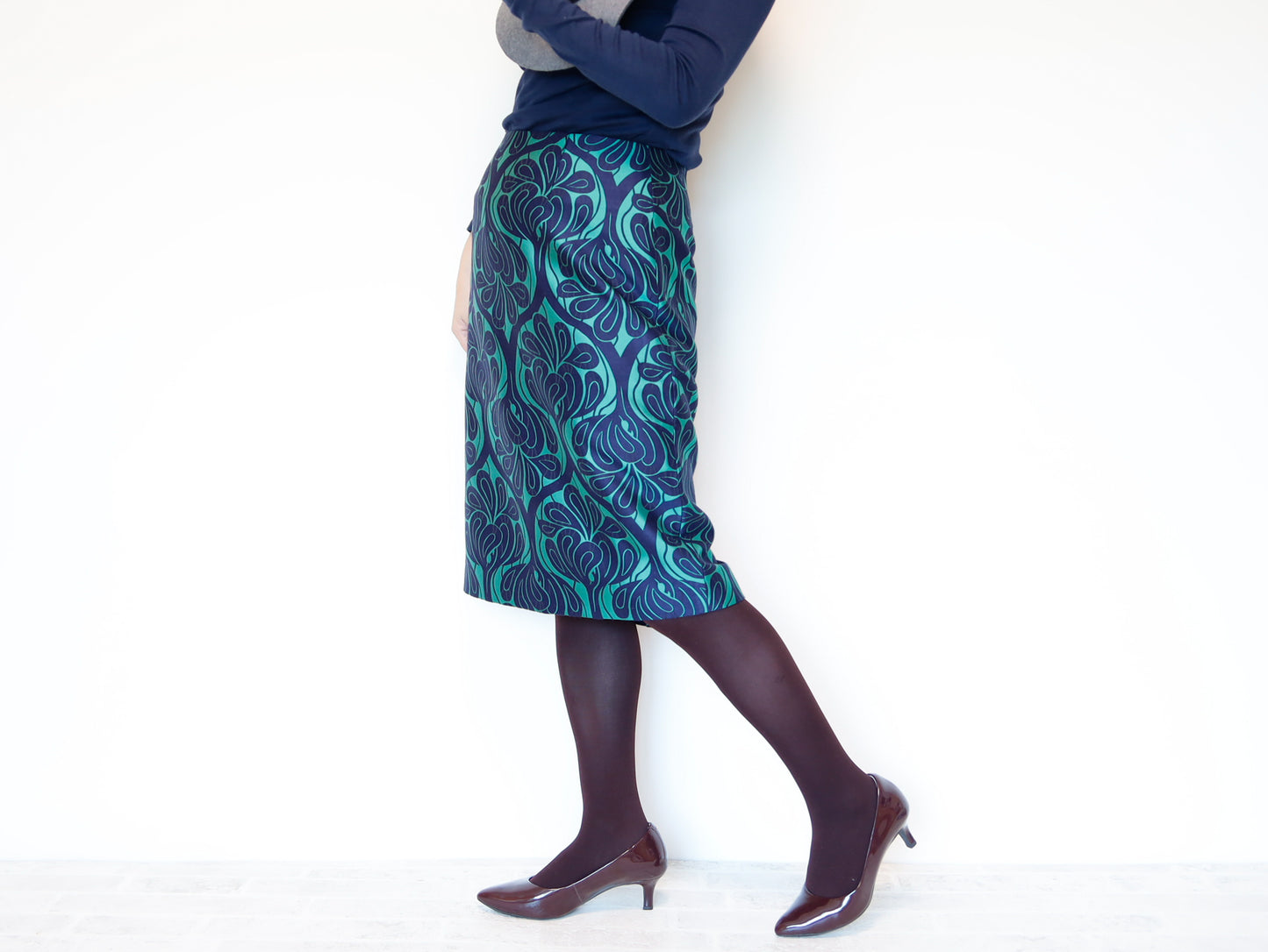 <S30V> COVENT GARDEN -Green tight skirt