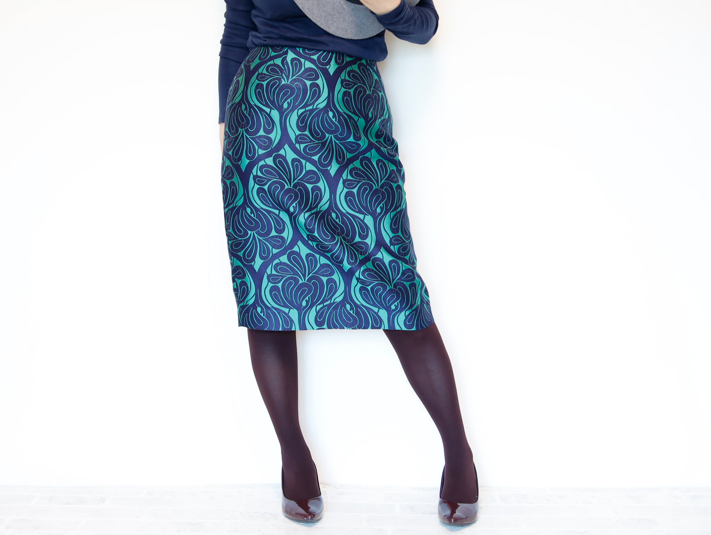 <S30V> COVENT GARDEN -Green tight skirt