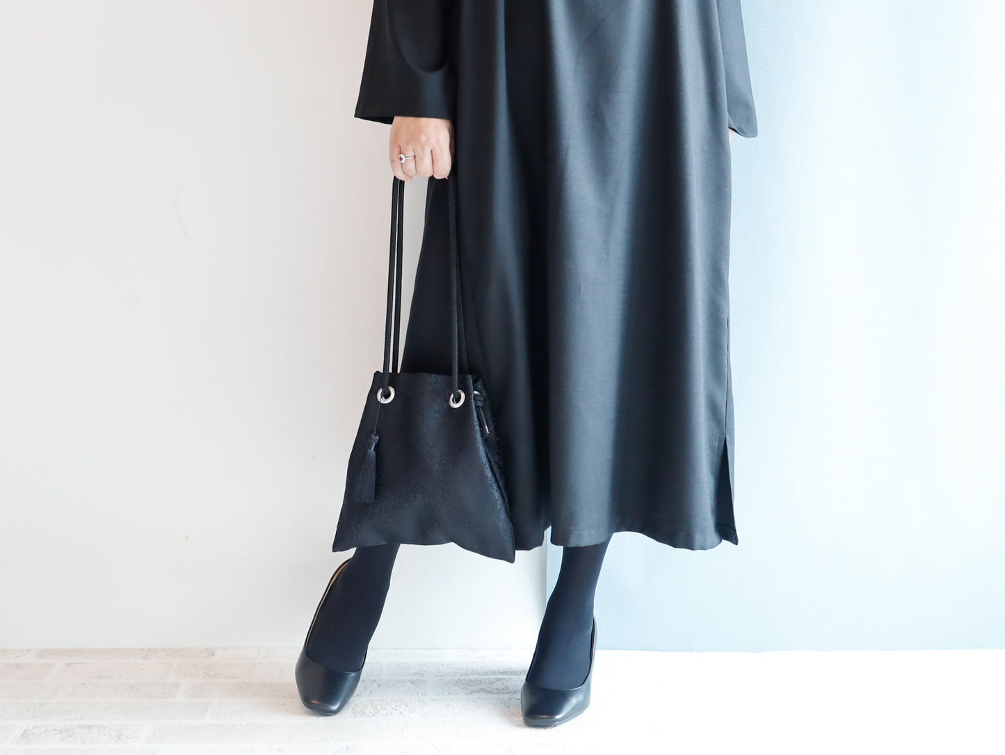 <B01NR> Little FUJIYAMA Bag -NOIR