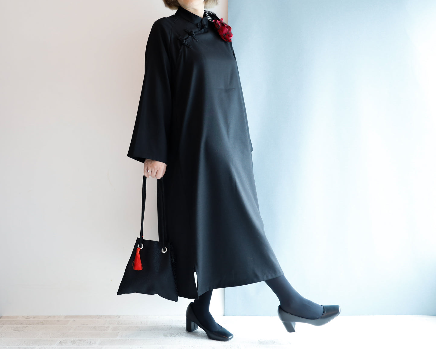 <B01NR> Little FUJIYAMA Bag -NOIR
