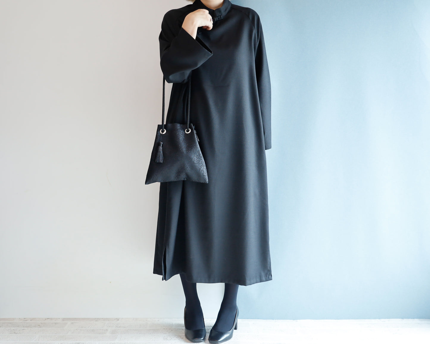<B01NR> Little FUJIYAMA Bag -NOIR