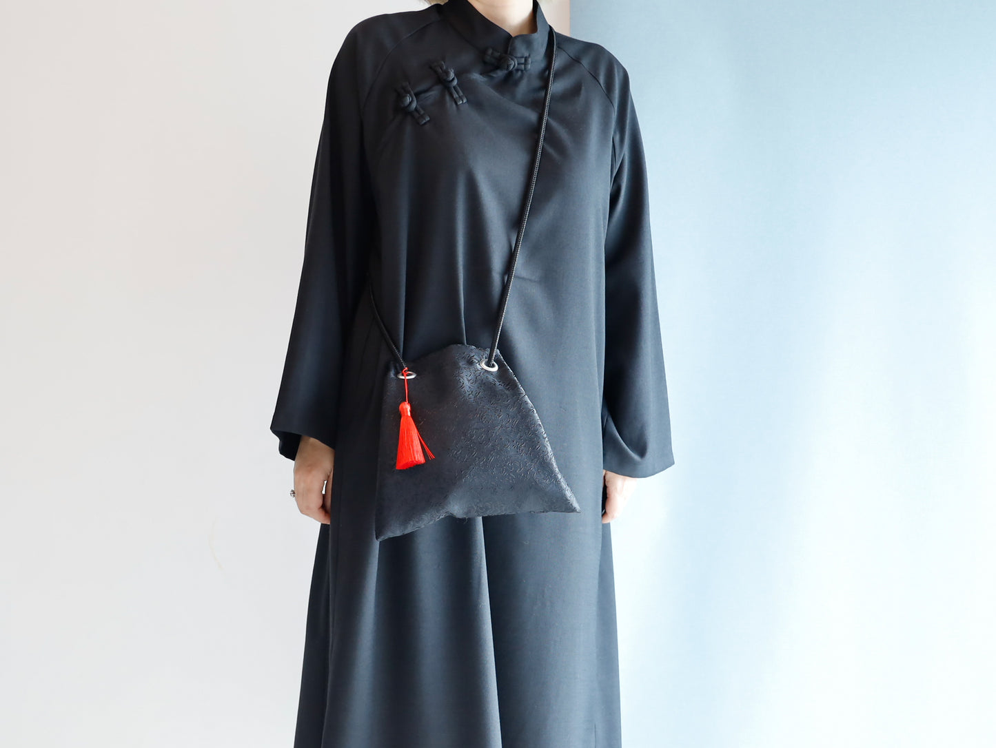 <B01NR> Little FUJIYAMA Bag -NOIR