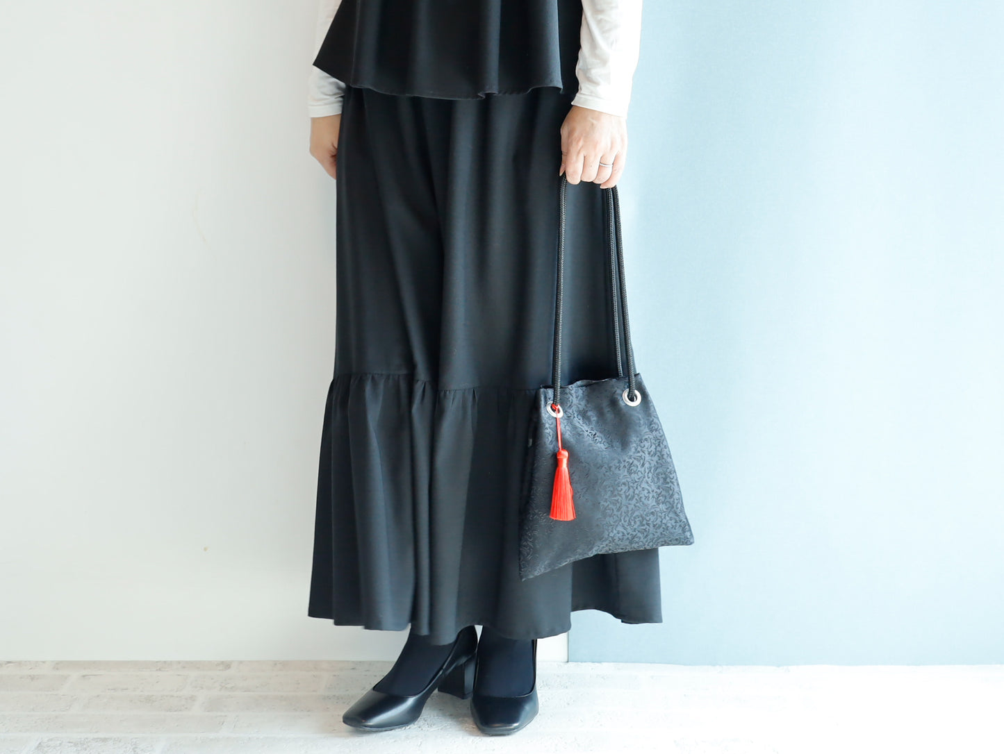 <B01NR> Little FUJIYAMA Bag -NOIR