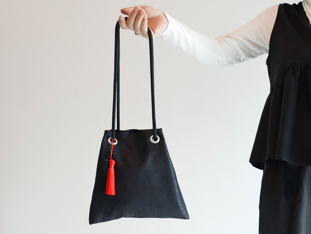 <B01NR> Little FUJIYAMA Bag -NOIR