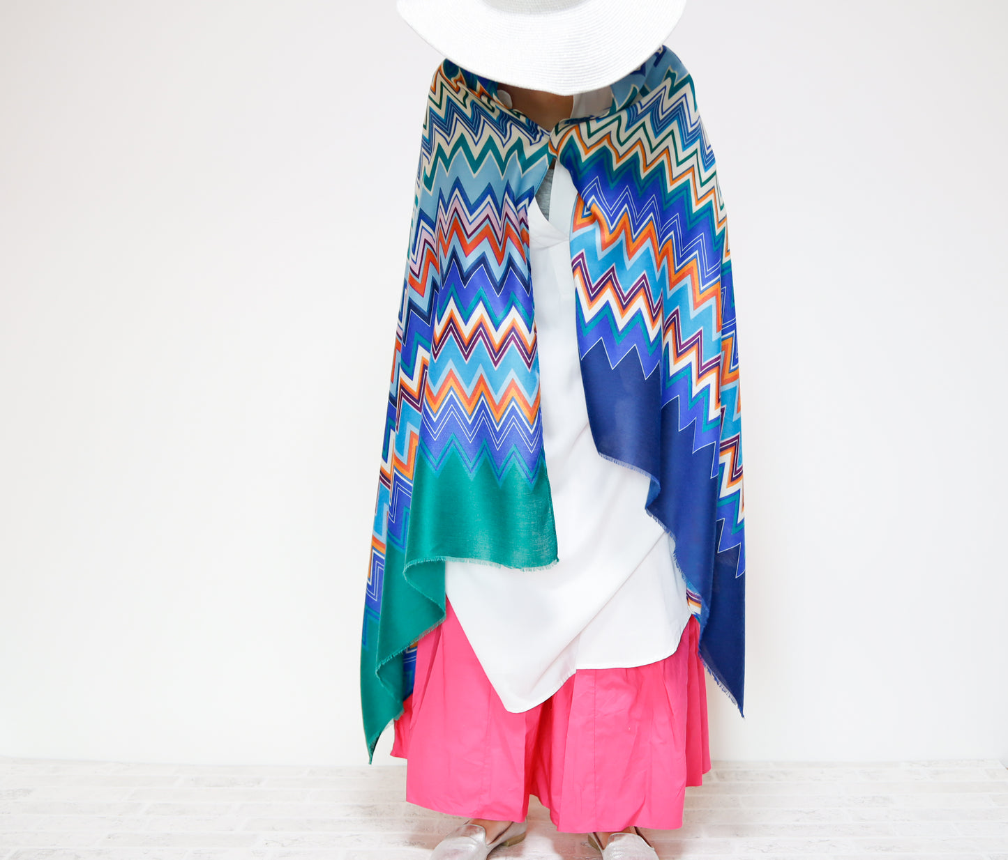 <A17> PRINTED Scarf ZIGZAG