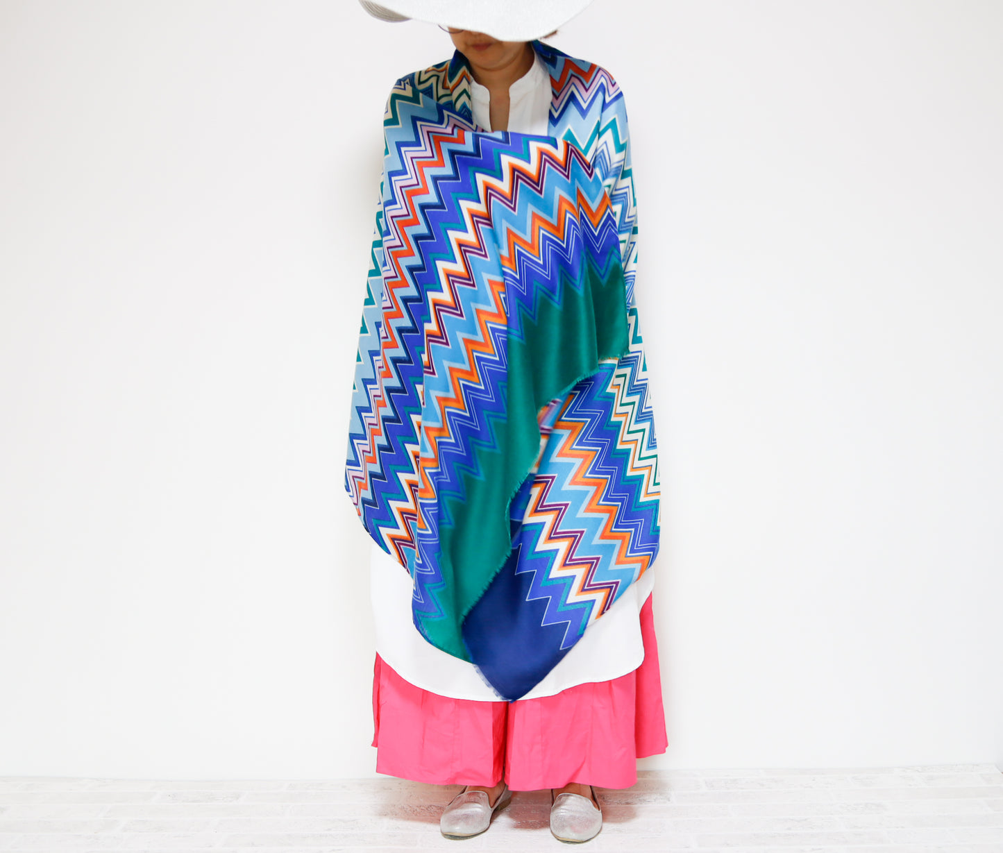 <A17> PRINTED Scarf ZIGZAG