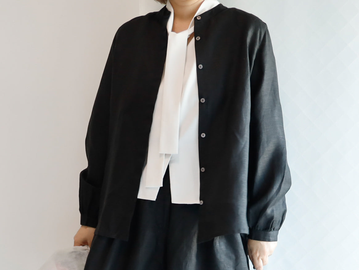 <T19NR-000> NOIR SHIRT Blouse LINEN