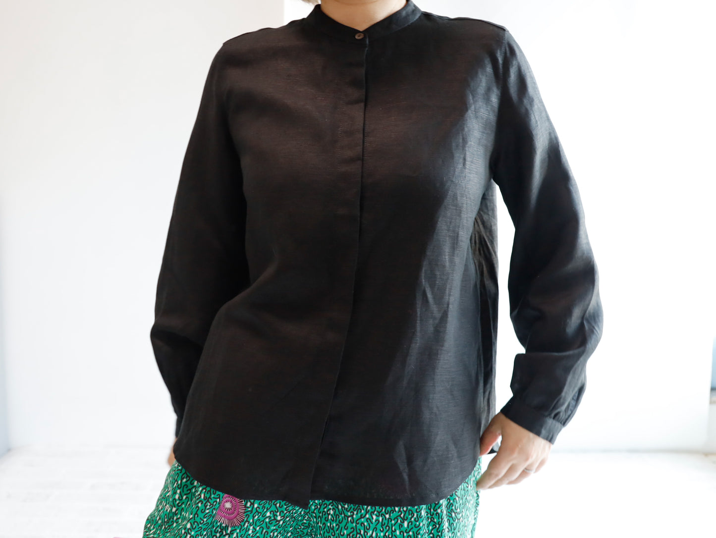 <T19NR-000> NOIR SHIRT Blouse LINEN