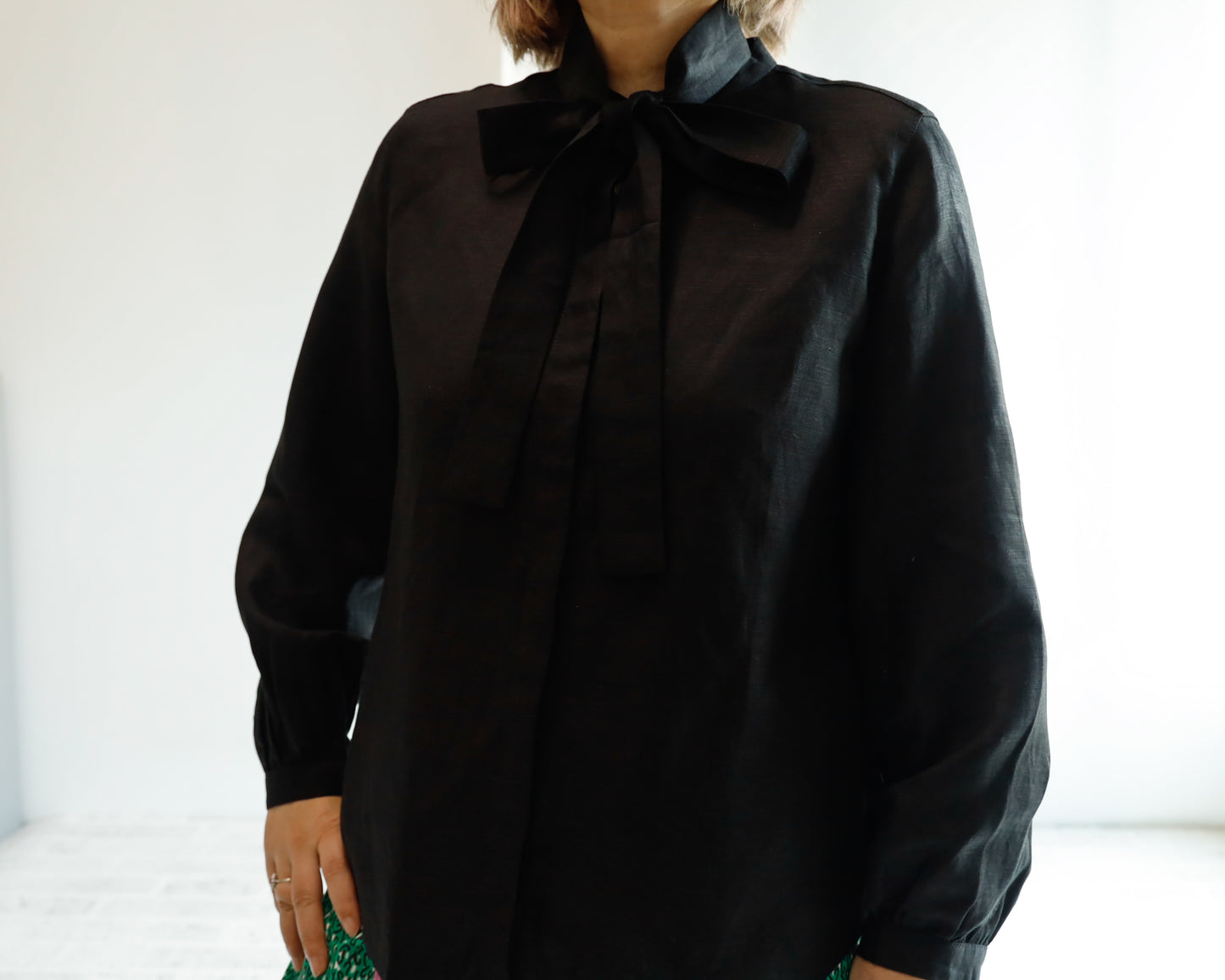 <T19NR-000> NOIR SHIRT Blouse LINEN